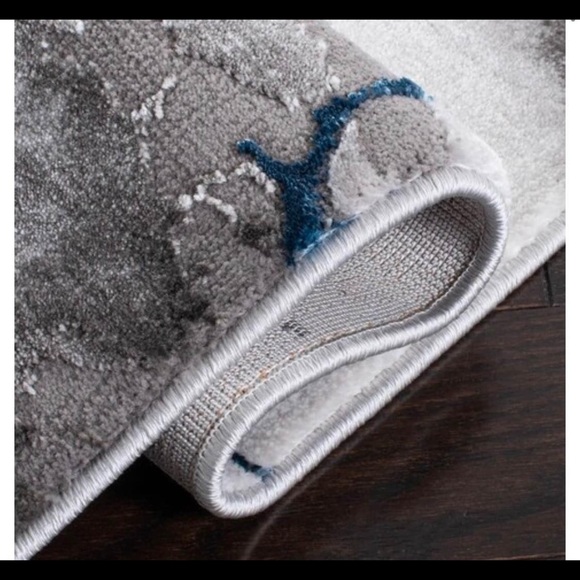 Blue & Gray Area Rug - Picture 6 of 8